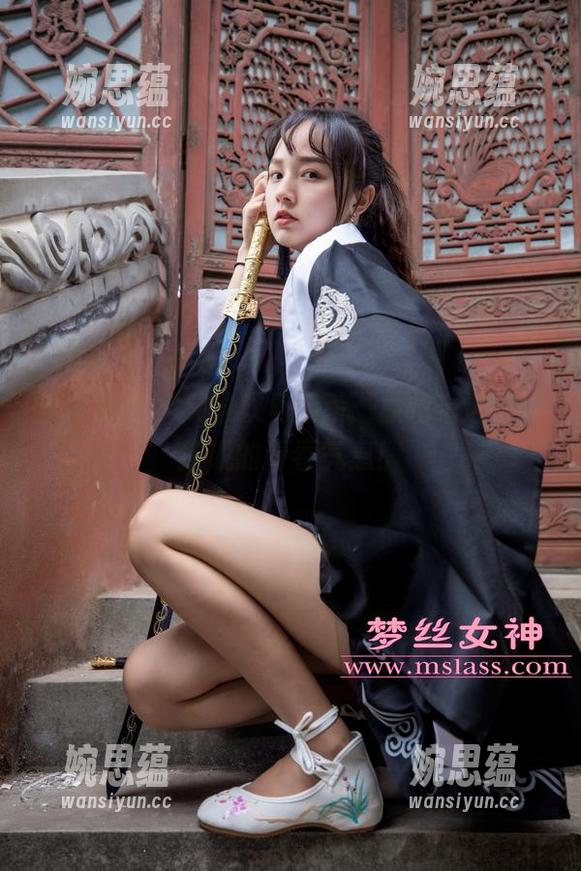 梦丝女神-灵唯 梦丝女神 - 灵唯双马尾杀:原图精选,活脱脱的青春气息!